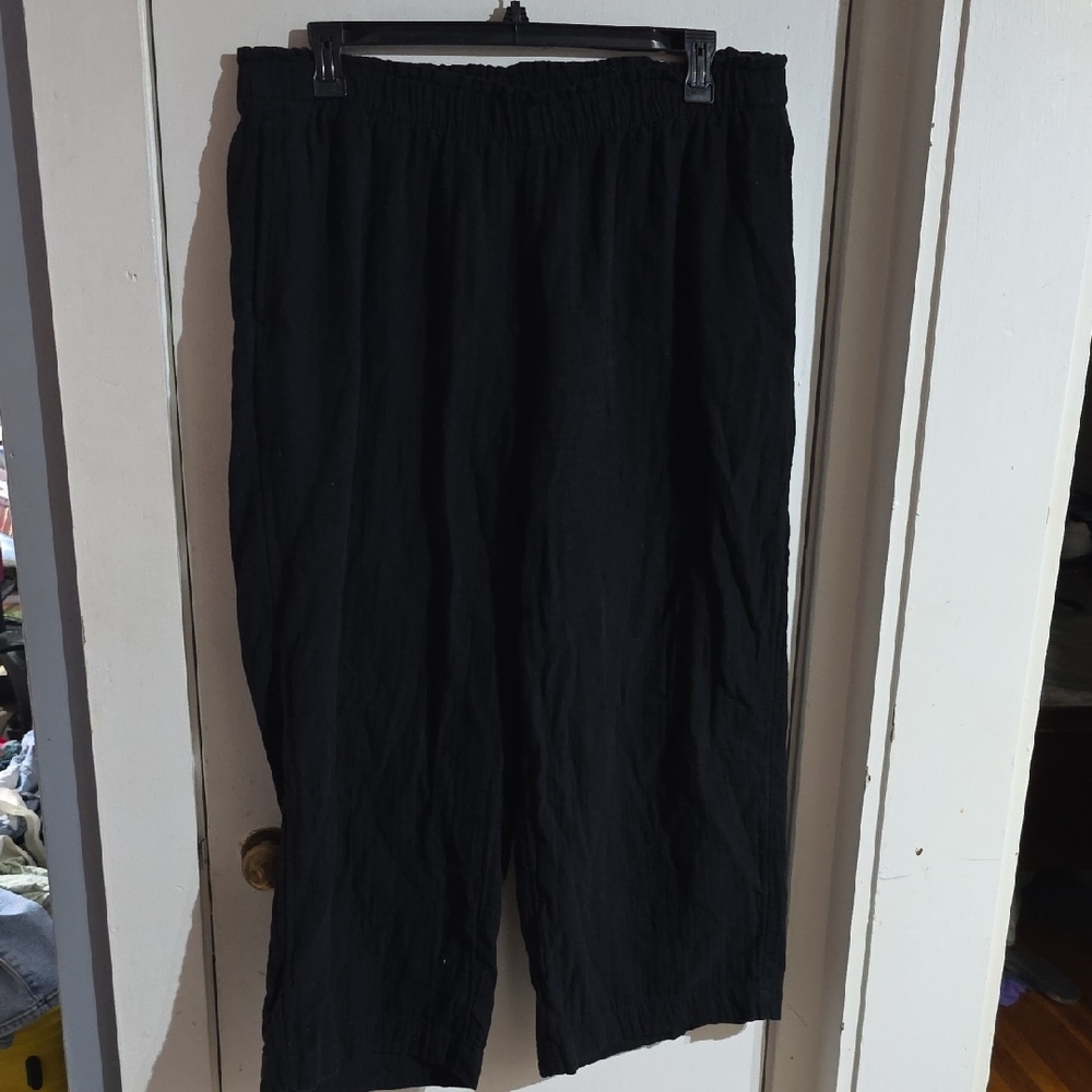 Black Relaxed Fit Pants
